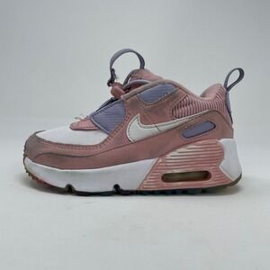 Nike Air Max 90 Toggle SE‎ Pink Purple Graffiti Toddler Shoes 9C DH9571-600 Read
